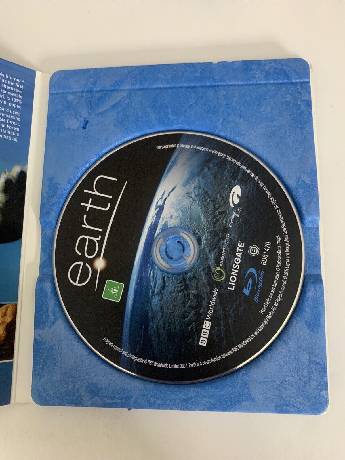 Earth (Blu-ray, 2007) Documentary Natural World  Region B