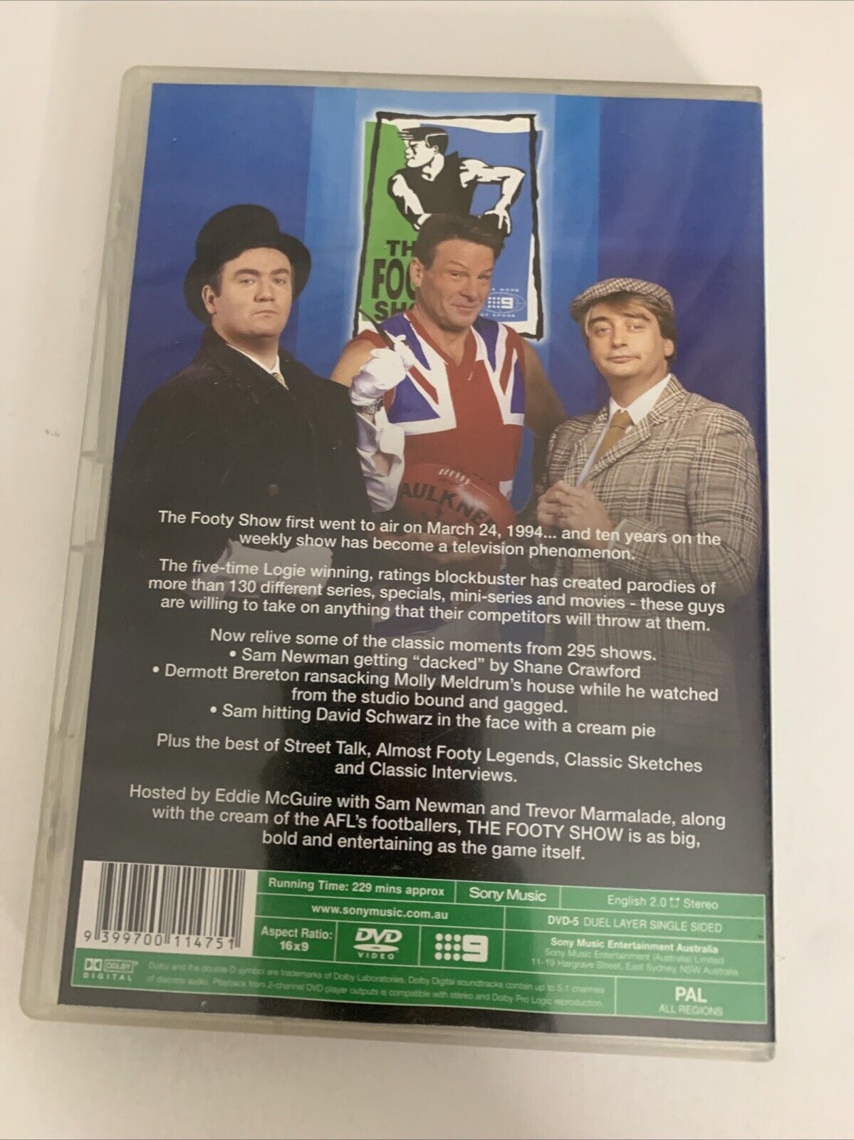 The Footy Show : Greatest Hits The First Decade (DVD, 1994) AFL All Regions