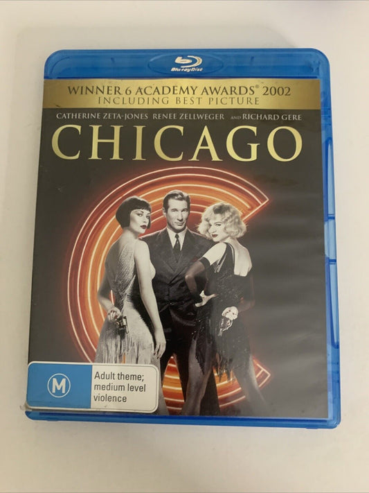 Chicago (Blu-ray, 2002) Catherine Zeta-Jones, Richard Gere, Renee Zellweger