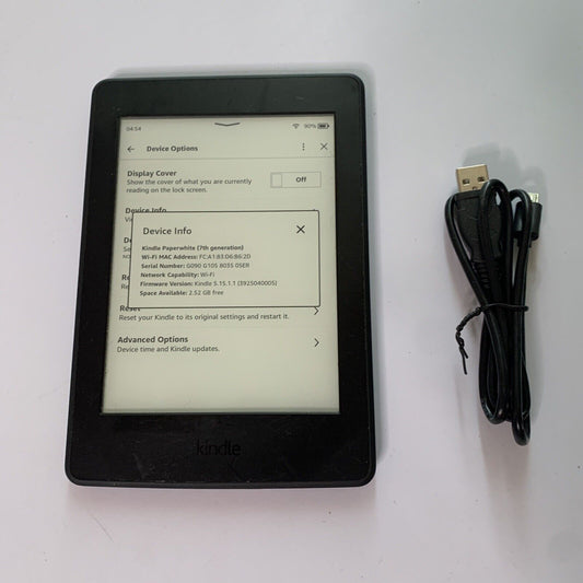 Amazon Kindle Paperwhite 7th Gen E-Reader 4GB WiFi