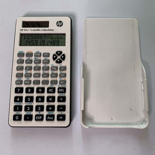 HP 10s+ Scientific Calculator with Protective Cover Dual Powered Solar & Battery