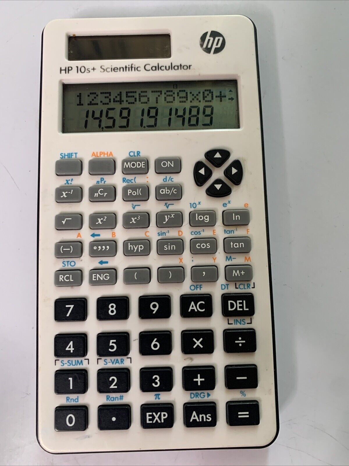HP 10s+ Scientific Calculator with Protective Cover Dual Powered Solar & Battery