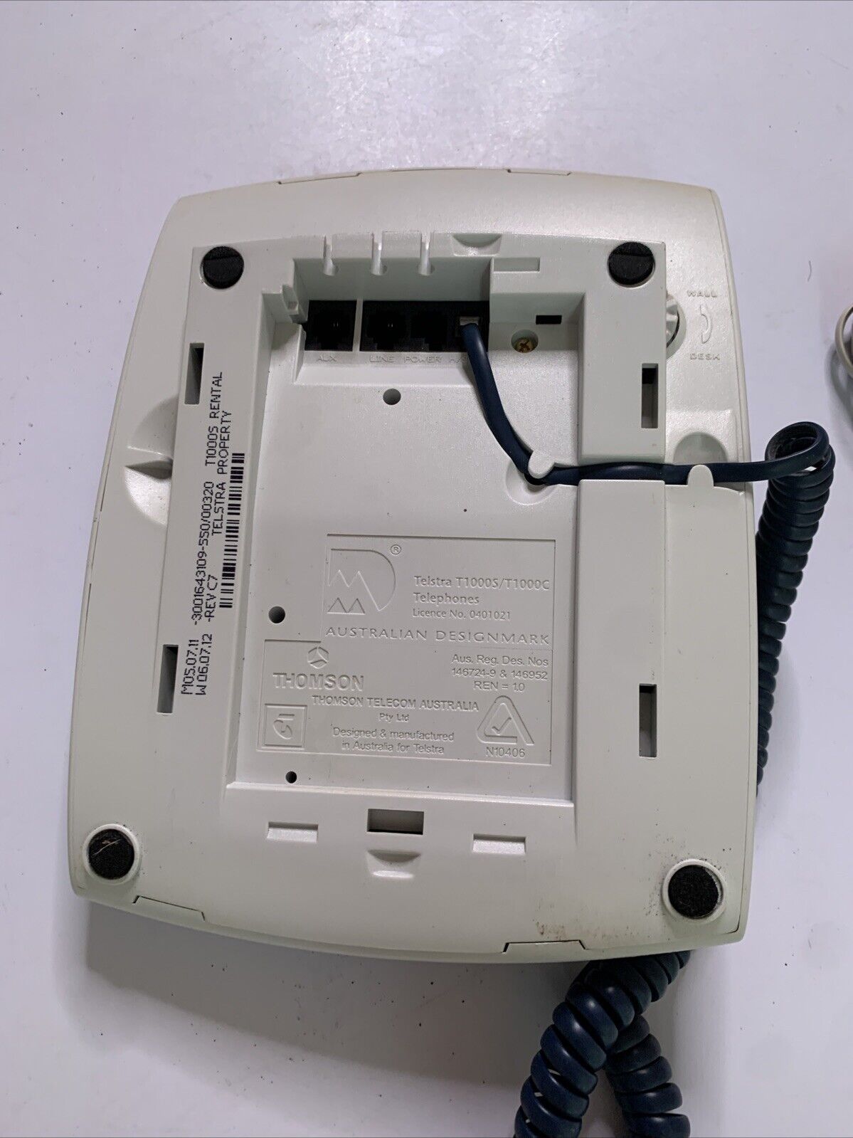 Telstra Landline Corded Telephone T1000S NBN Compatible Tested Working