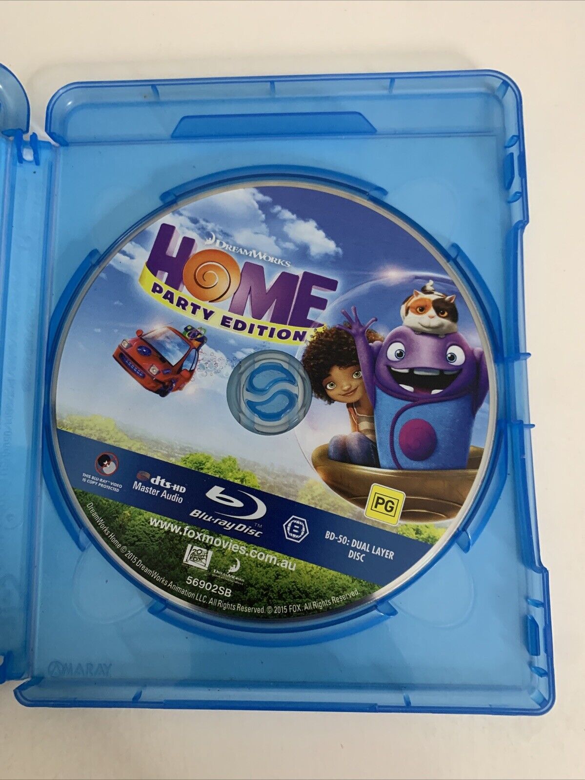 Home (Blu-ray, 2014, Part Edition) Dreamworks Animation Jennifer Lopez Region B