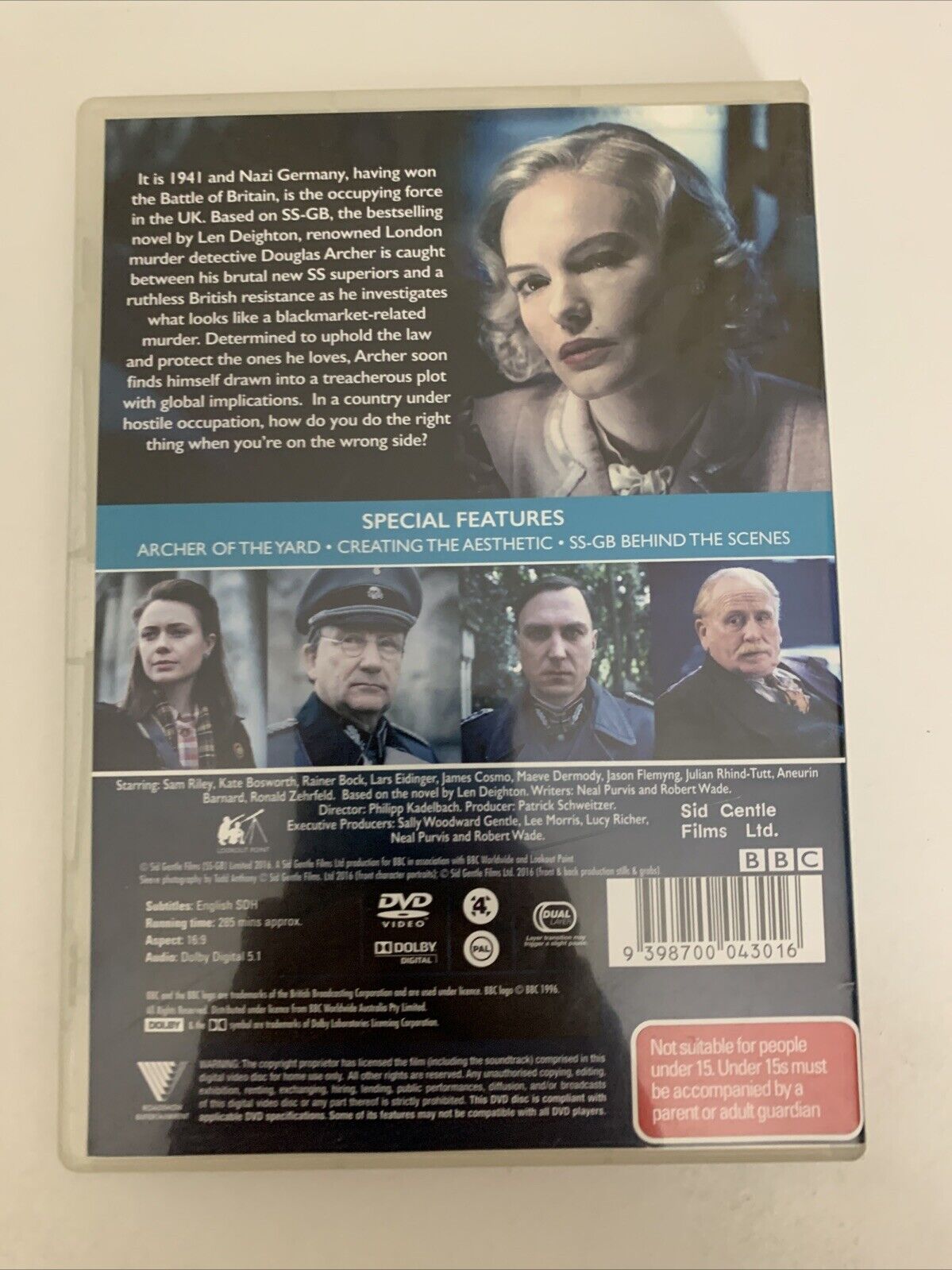 SS-GB (DVD, 2017) Kate Bosworth, James Cosmo, Sam Riley  Region 4