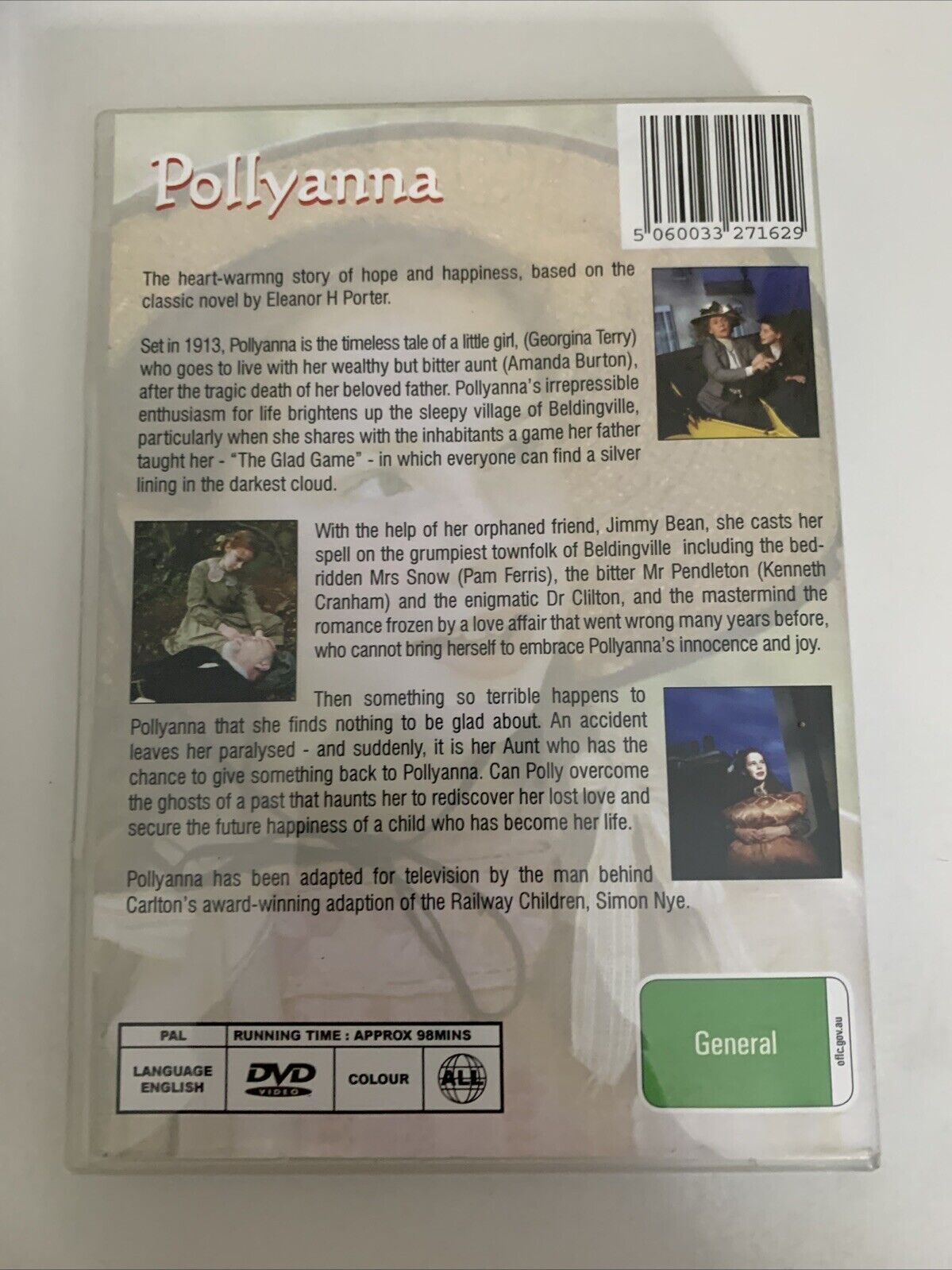 Pollyanna (DVD, 2003) Amanda Burton, Kenneth Cranham, Georgina Terry  All Region