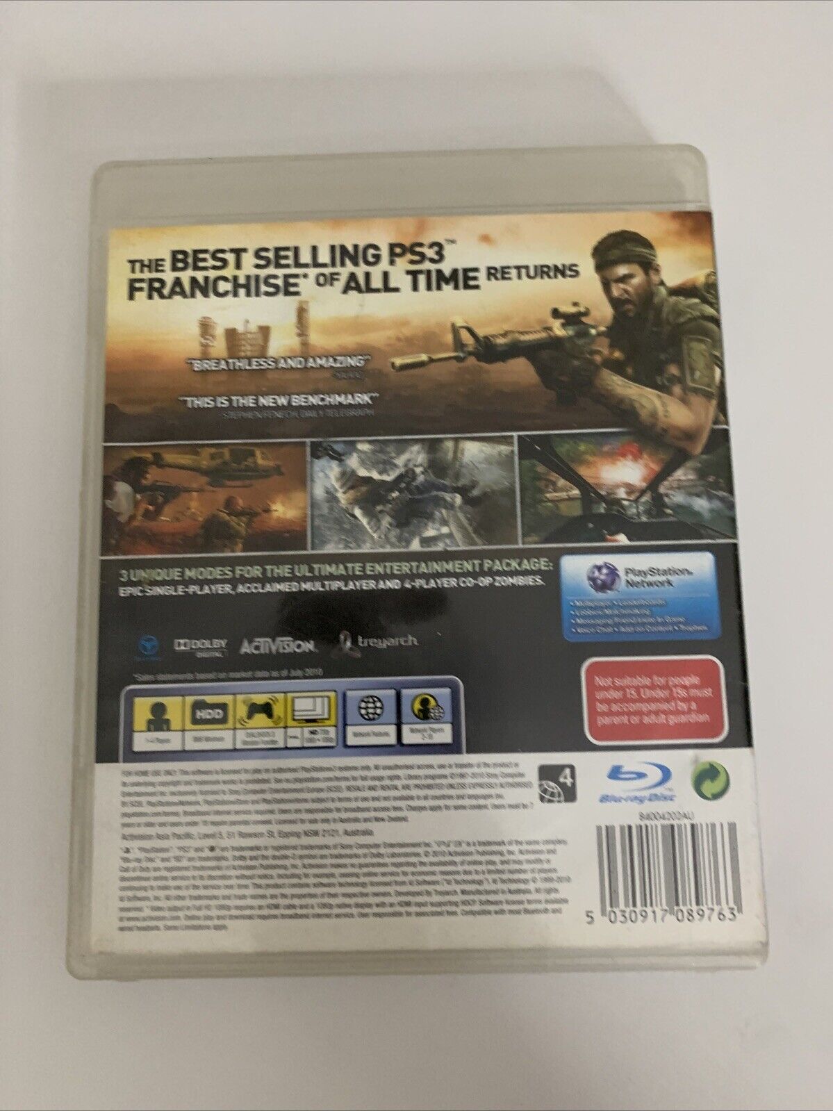 Call of Duty: Black Ops PS3 Sony PlayStation 3 2010 Action Shooter Complete