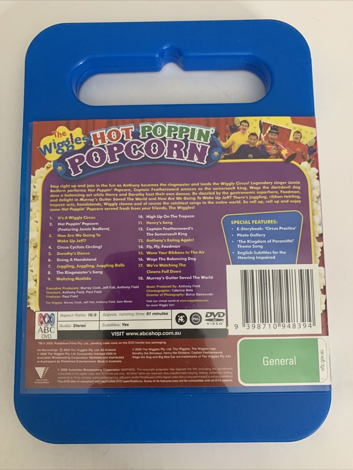 The Wiggles Hot Poppin' Popcorn (DVD, 2004) ABC Kids Region 4