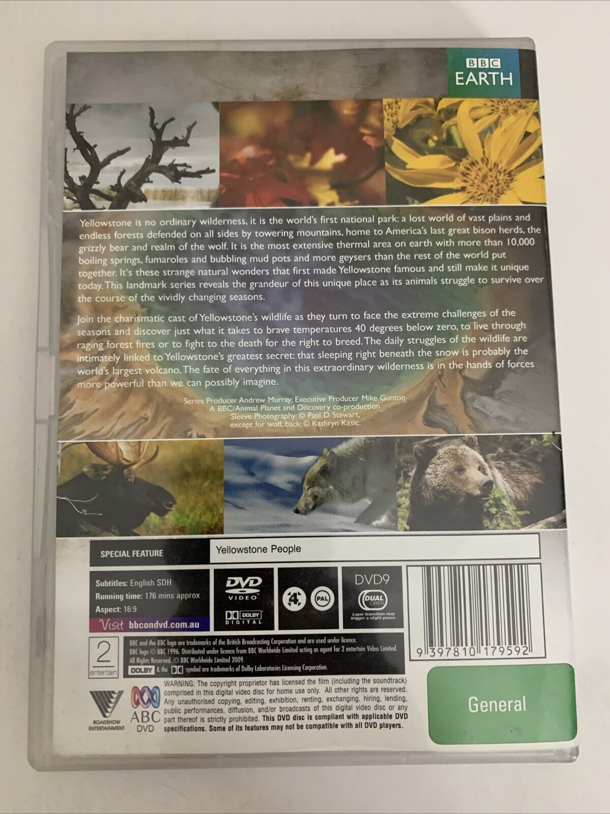 Yellowstone (DVD, 2009) BBC Documentary  Region 4