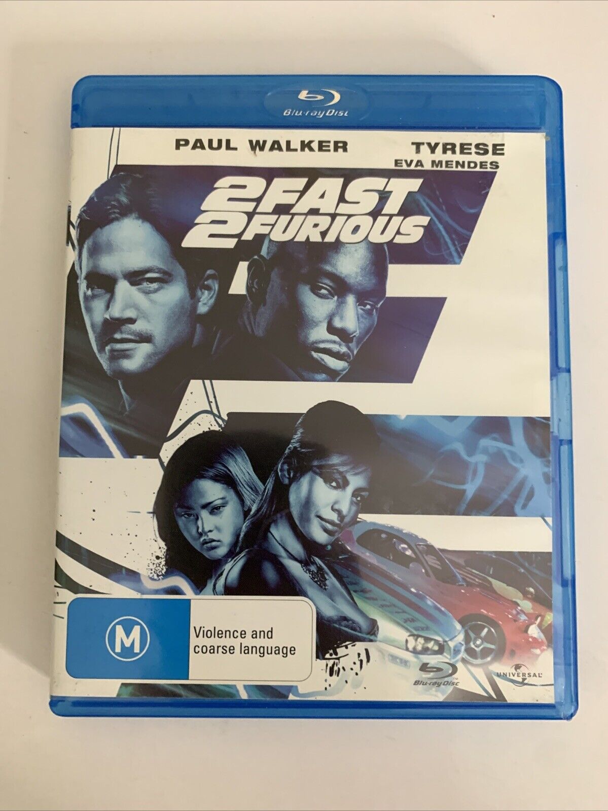 2 Fast 2 Furious (Blu-ray, 2003) Eva Mendes, Cole Hauser, Paul Walker Region B