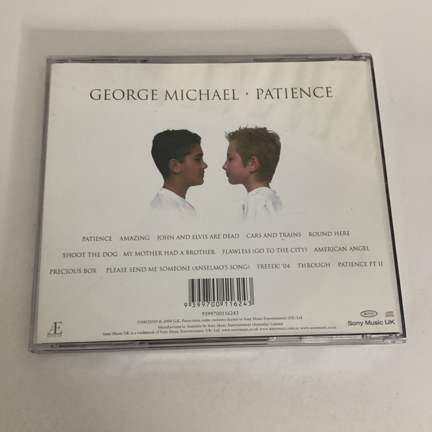 Patience by George Michael (CD, 2004) Album Epic Records