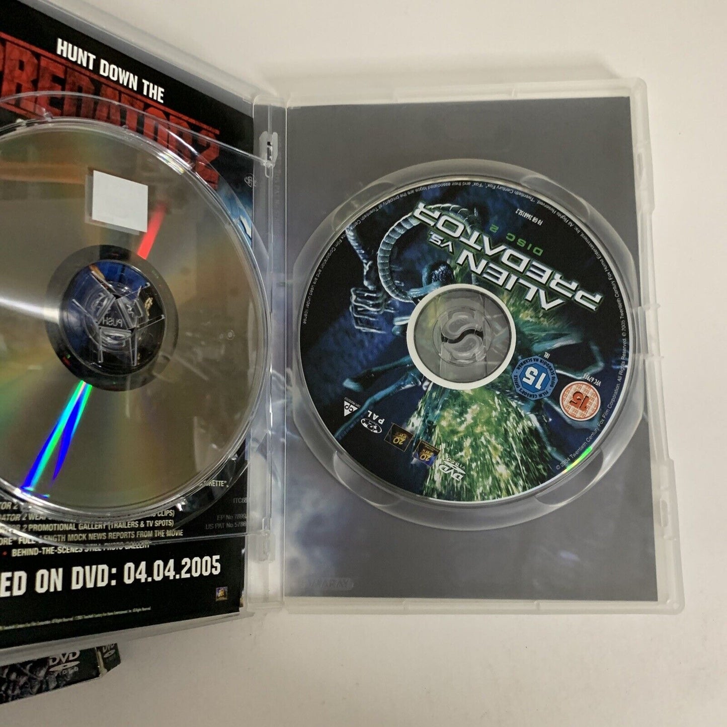 Alien Vs Predator (DVD, 2004, 2-Disc) Lance Henriksen  Region 2