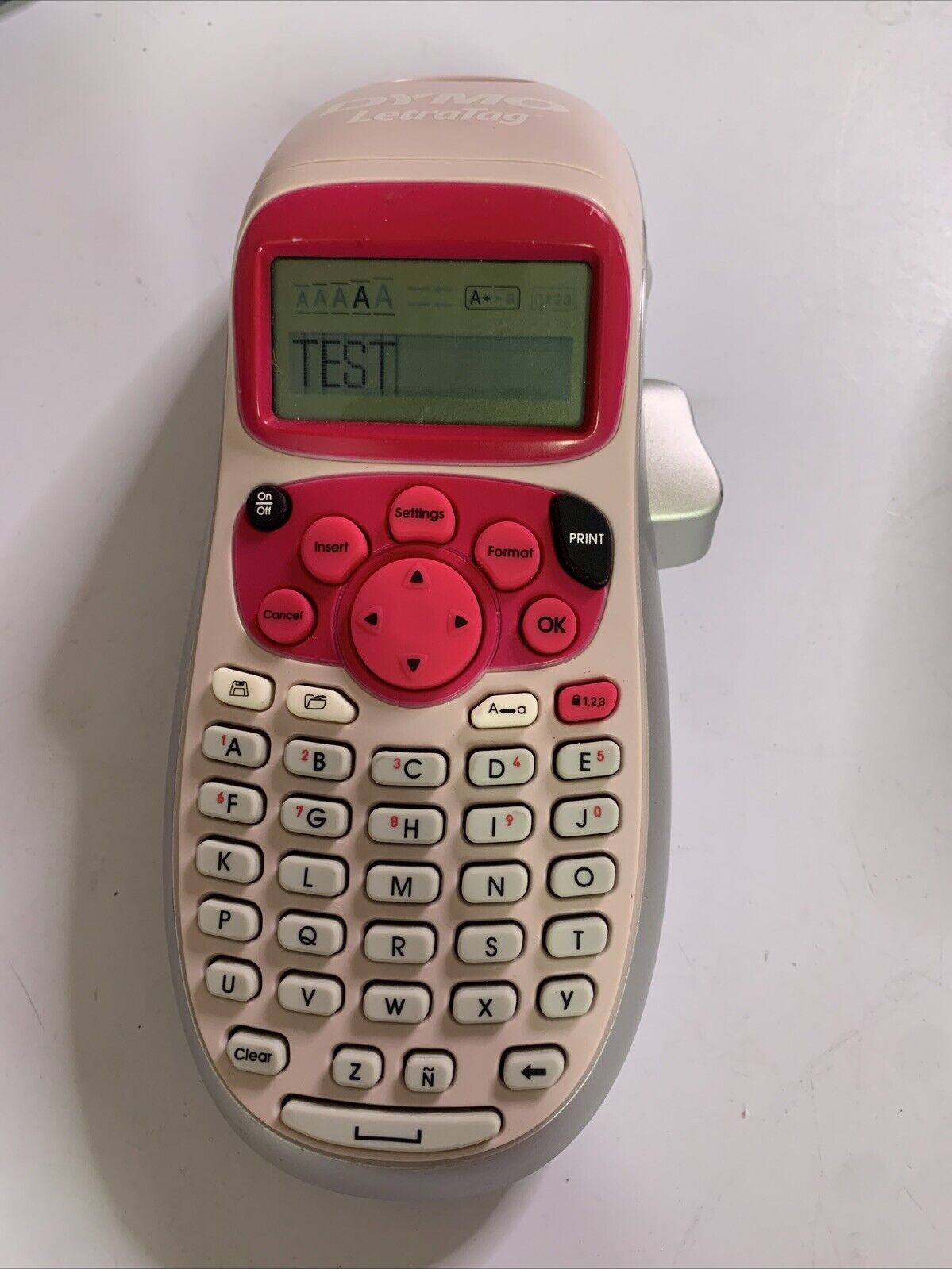 2x DYMO LetraTag 100H Handheld Label Maker Pink