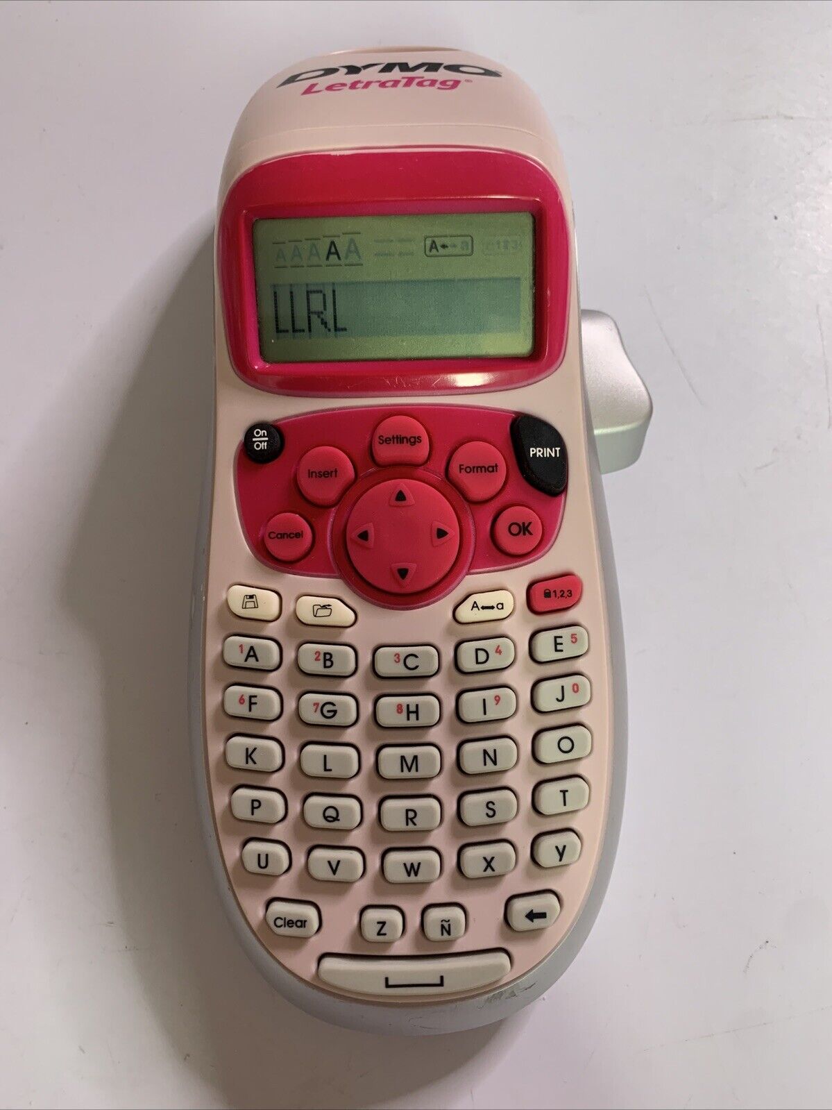 2x DYMO LetraTag 100H Handheld Label Maker Pink