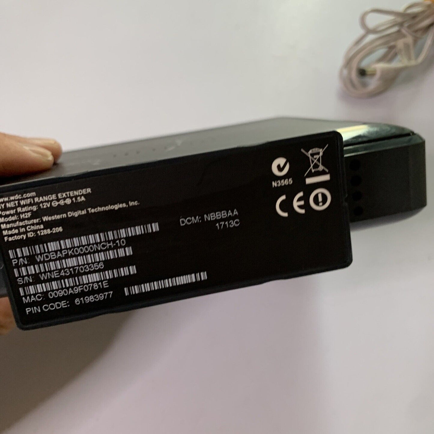 Western Digital WD My Net Universal Wireless Range Extender Wi-Fi Dual Band  H2F