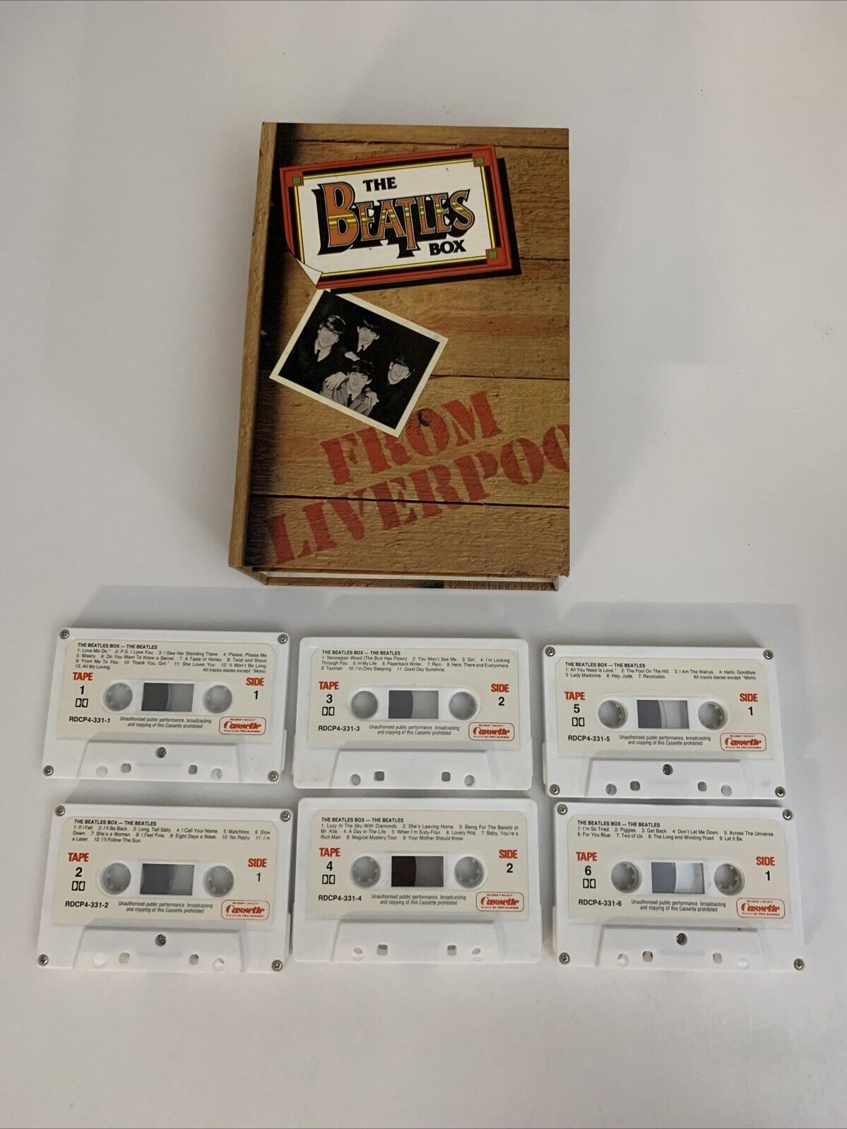 The Beatles – From Liverpool The Beatles Box (Cassette, 1980) RDCP4-331