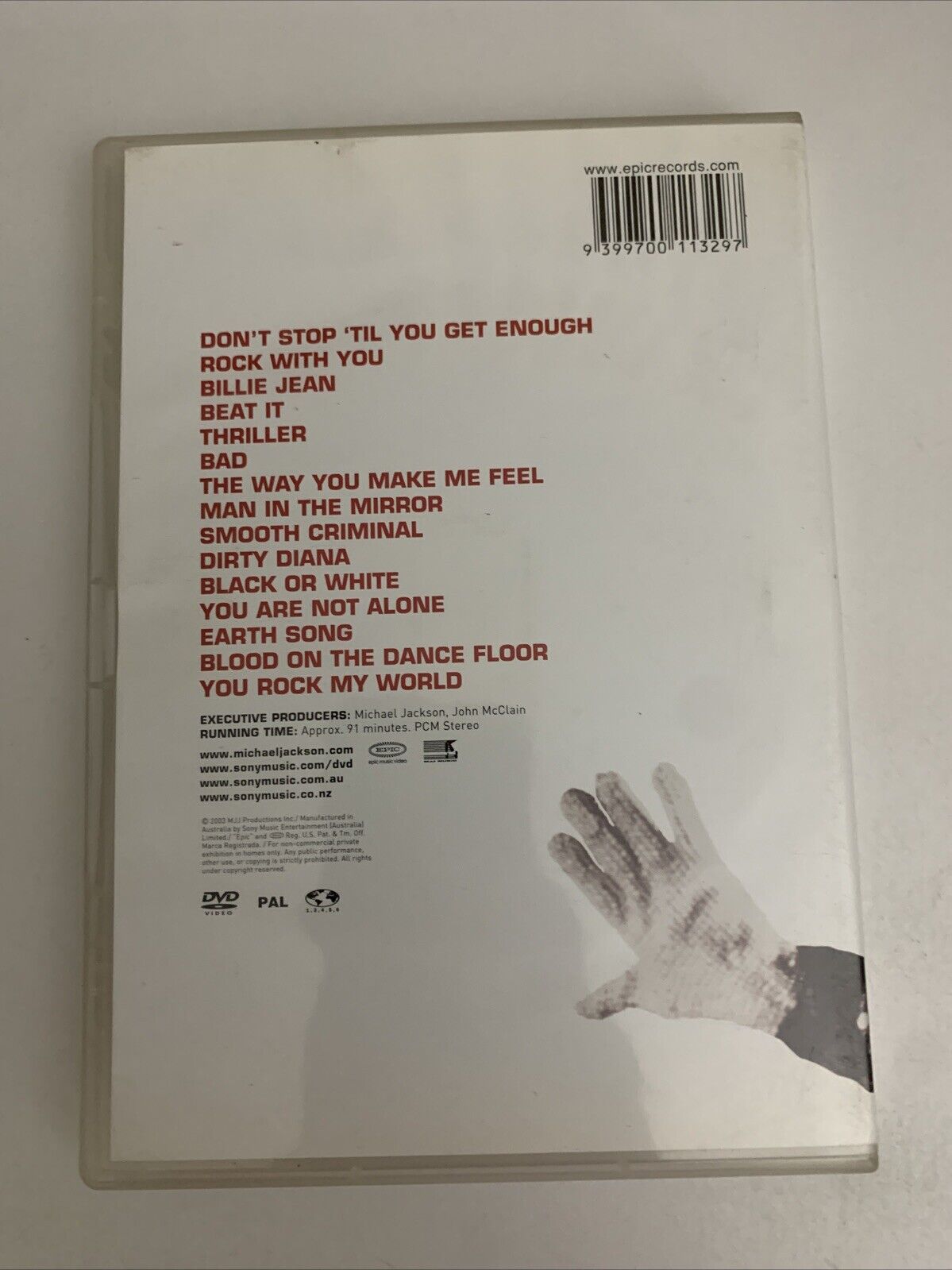 Michael Jackson Number Ones (DVD, 2003) All Regions