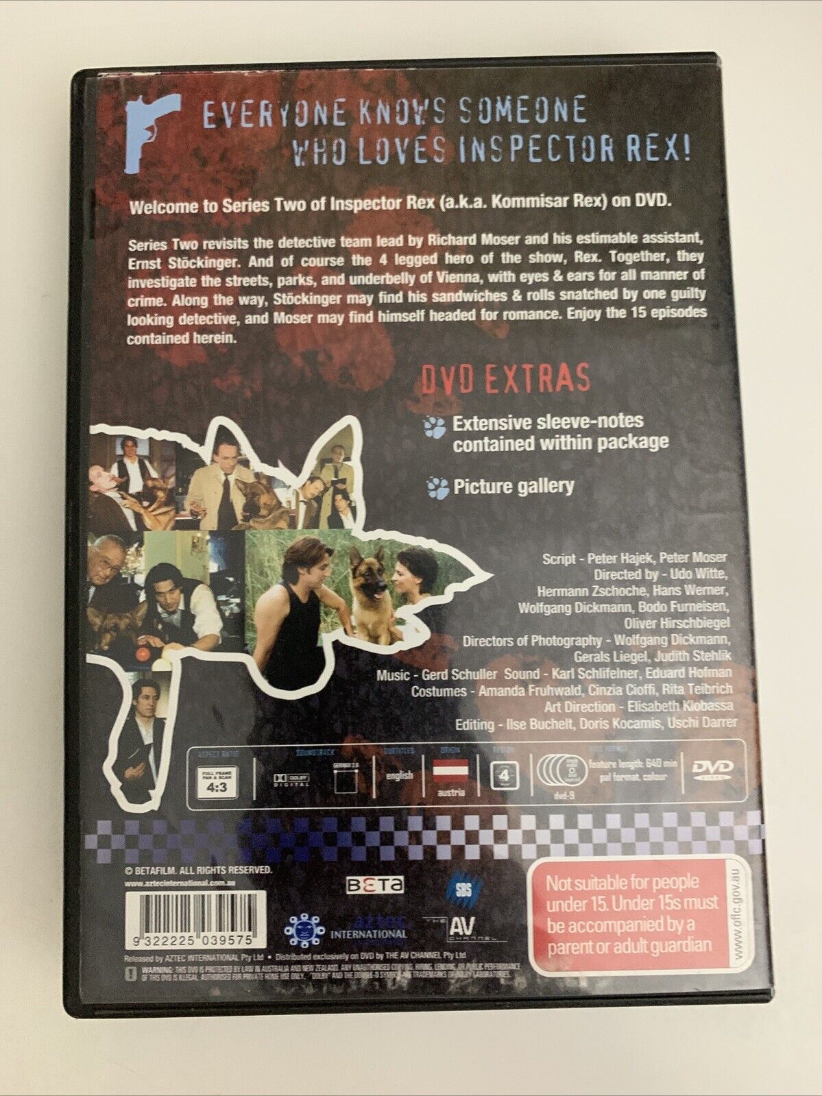 Inspector Rex : The Complete Series 2 (DVD, 1995, 4-Disc Set) Region 4