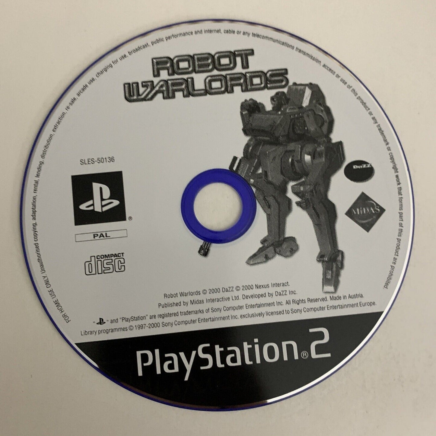 Robot Warlords PS2 Sony PlayStation 2 PAL 2002 Game Complete
