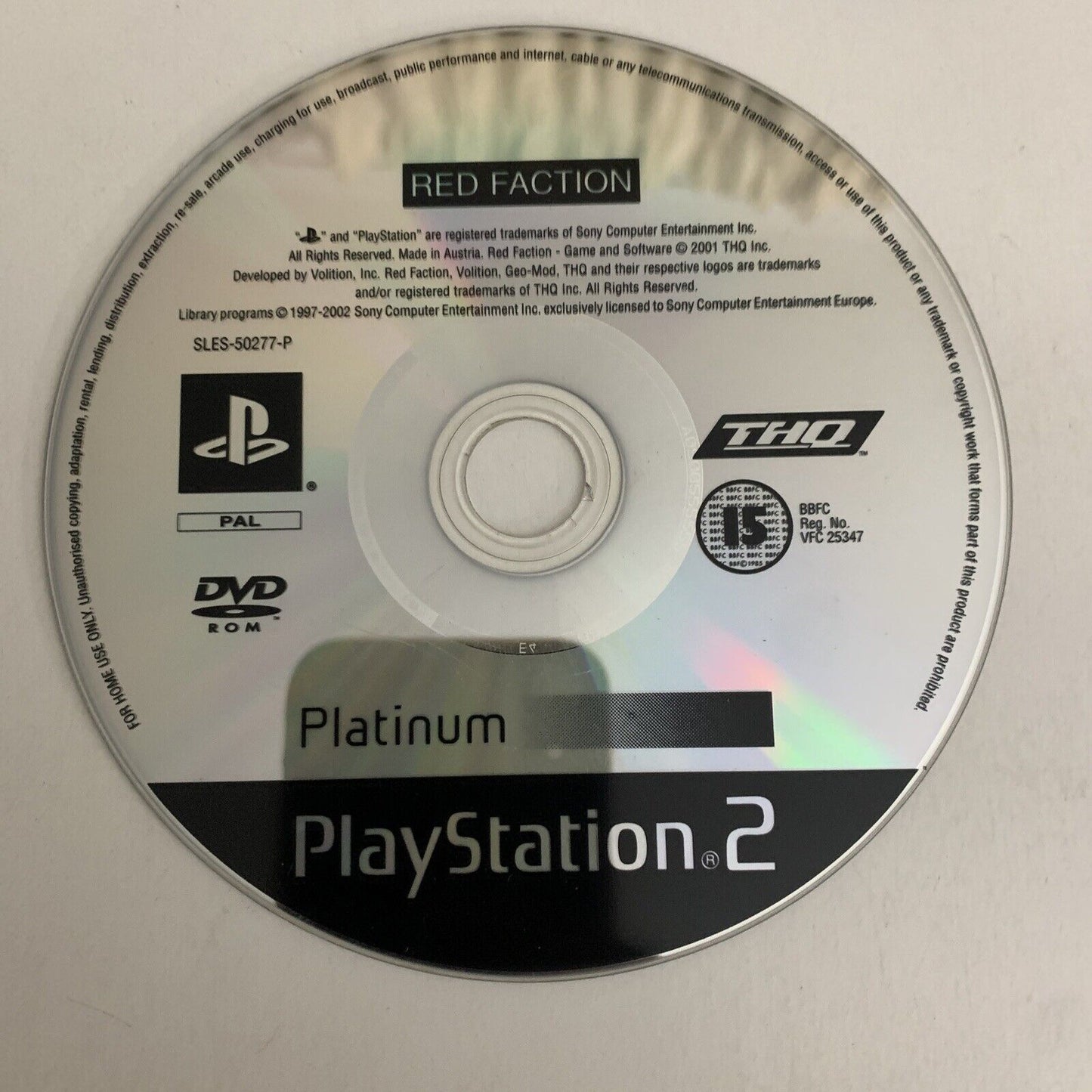 Red Faction PS2 Sony PlayStation 2 PAL Shooter Game Complete