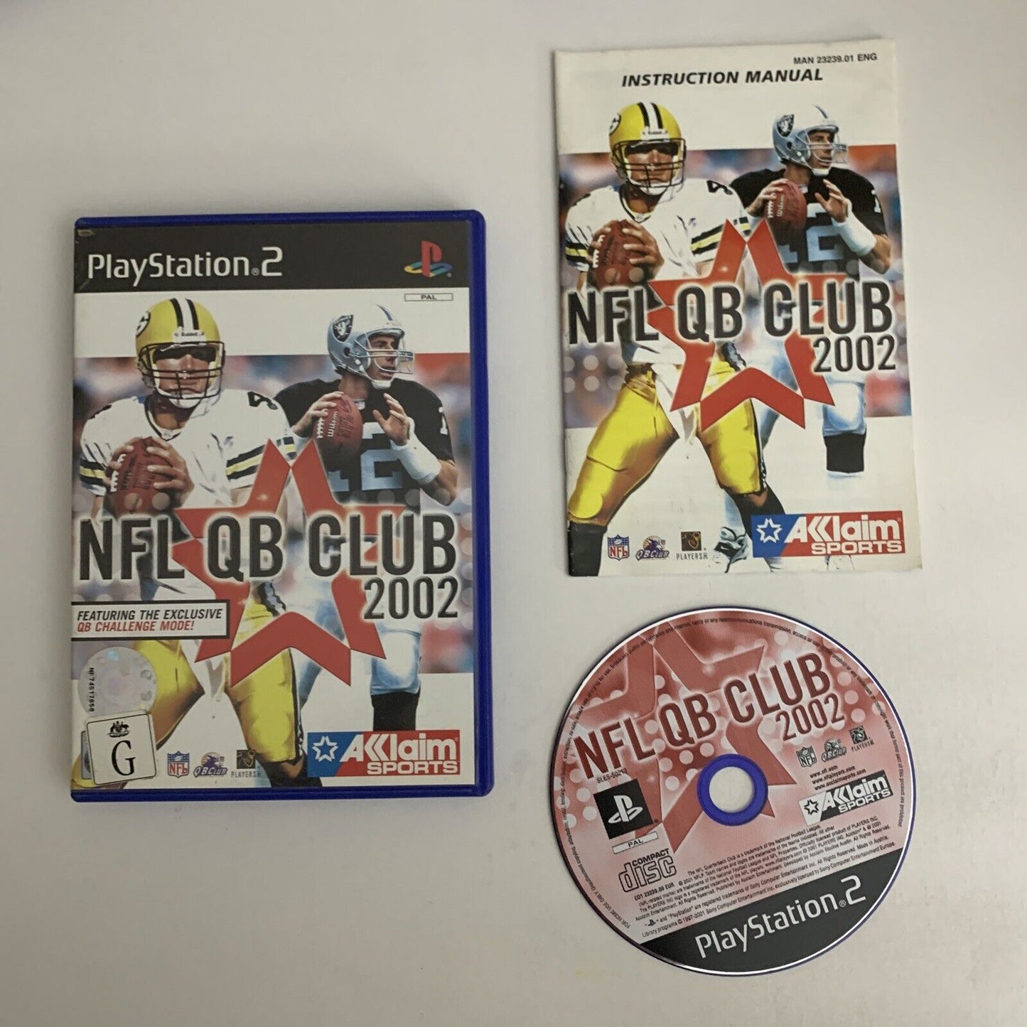 NFL QB Club 2002 PS2 Sony PlayStation 2 PAL Game Complete