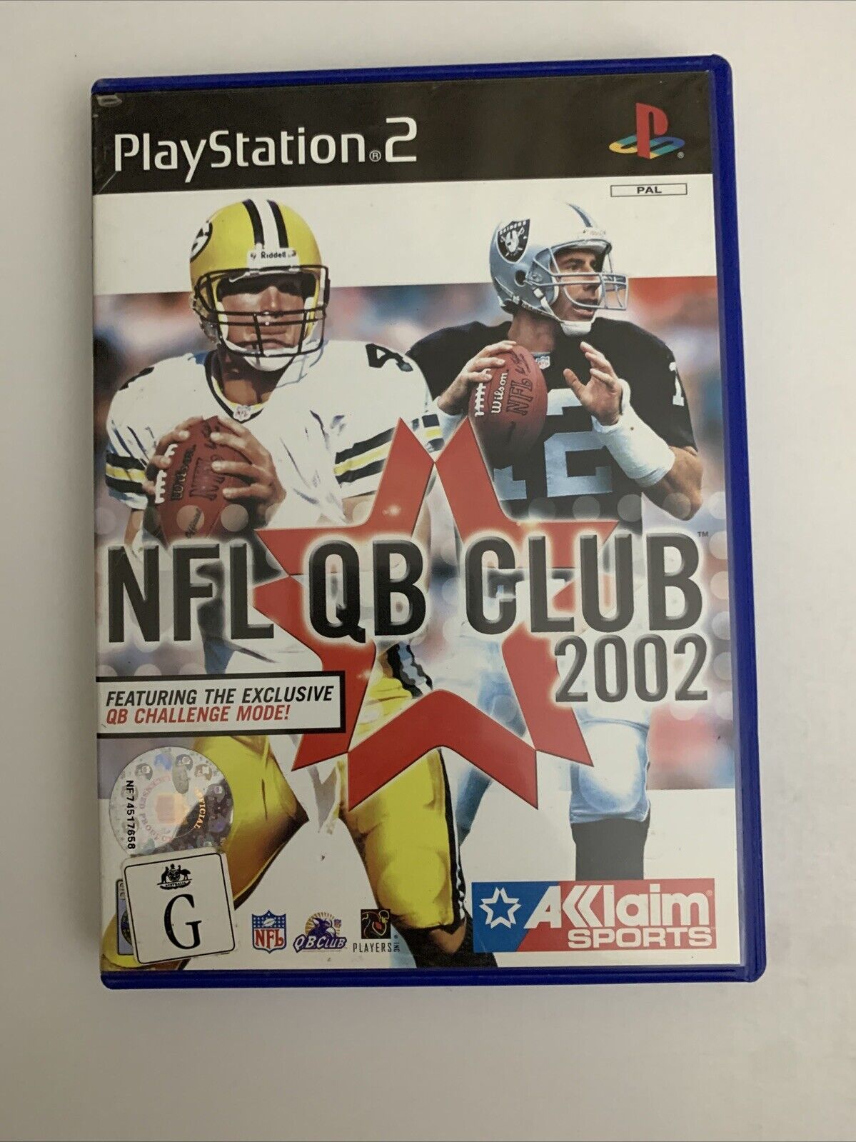 NFL QB Club 2002 PS2 Sony PlayStation 2 PAL Game Complete