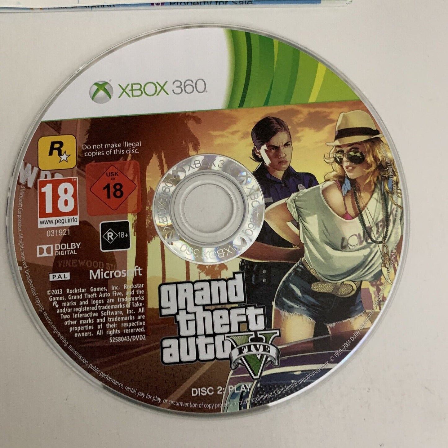 Grand Theft Auto V  Microsoft Xbox 360 PAL 2013 Game + Map Complete