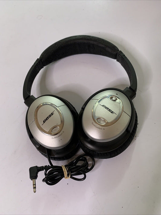 Bose QuietComfort 15 Noise Cancelling Headphones 3.5mm Jack *L Ear Not Working