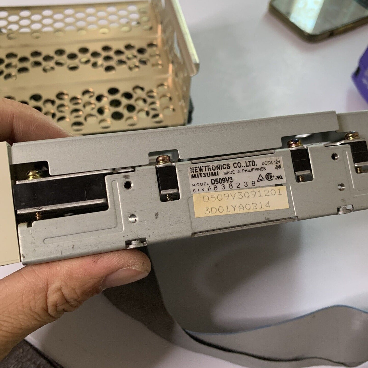 Mitsumi 5.25" Floppy Disk Drive D509V3 & Type 17 Conner Hard Drive CP-341 42MB