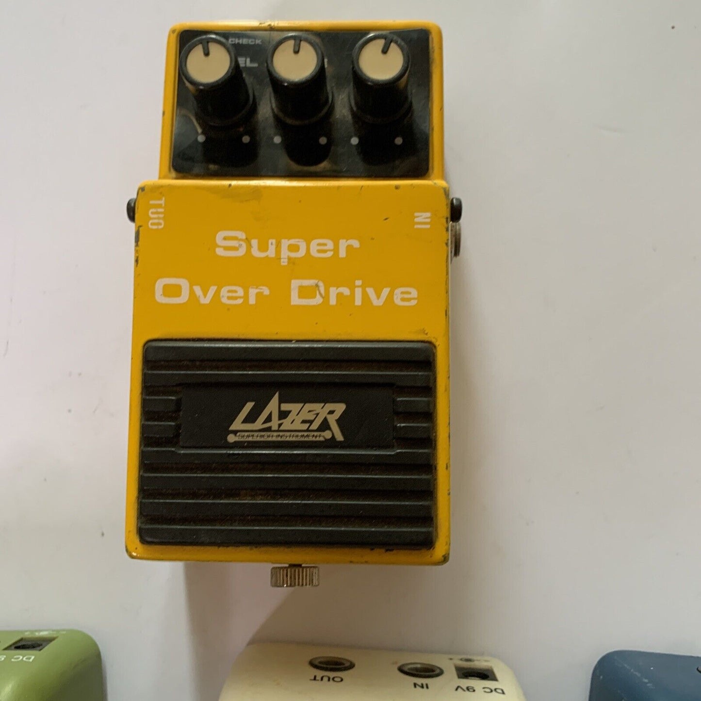 4x Guitar Pedals Vintage Lazer Super Over Drive Daphon *Untested For Parts
