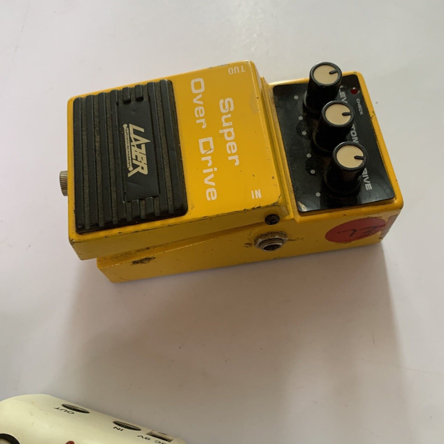 4x Guitar Pedals Vintage Lazer Super Over Drive Daphon *Untested For Parts
