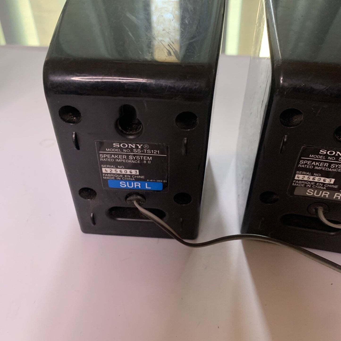 Sony SS-TS121 Surround Left And Right Speaker 8 Ohms