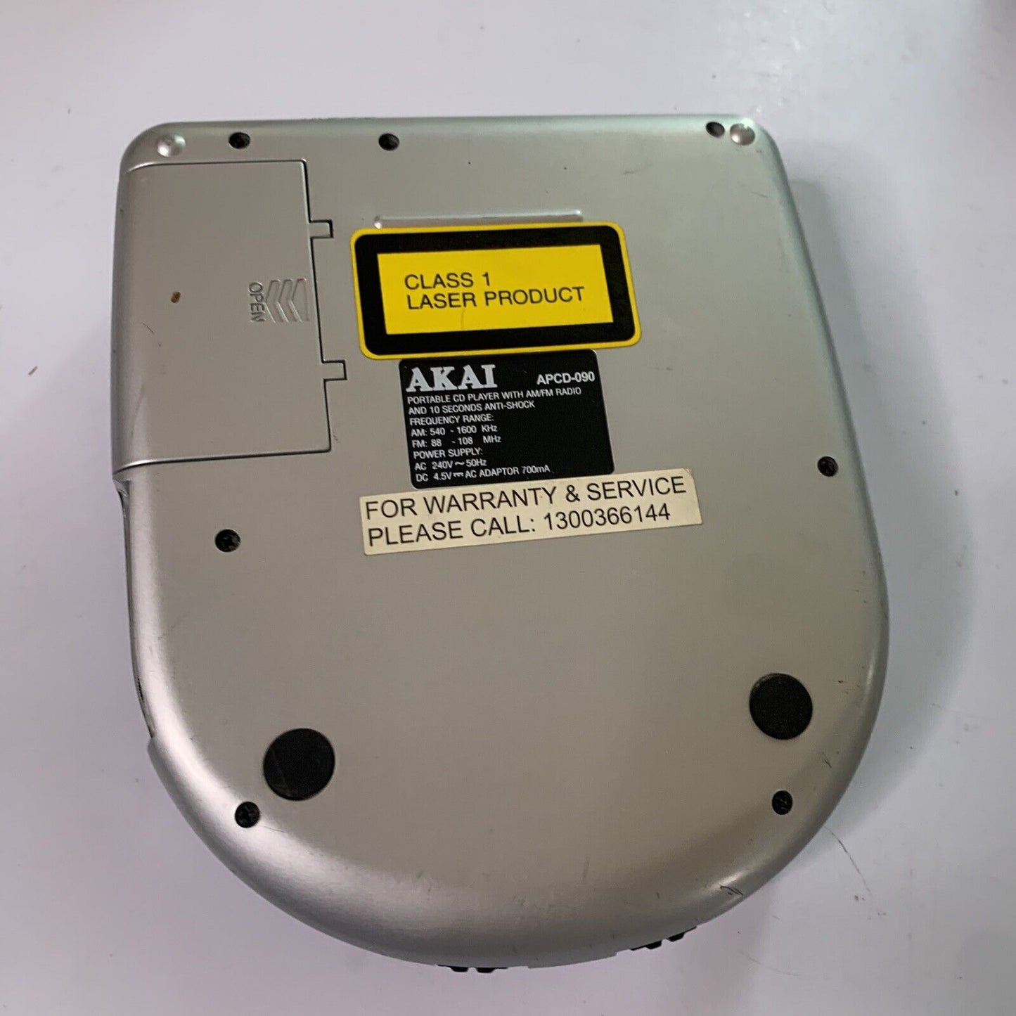 Akai Portable CD Player AM/FM Radio APCD-090 *Disc Not Playing