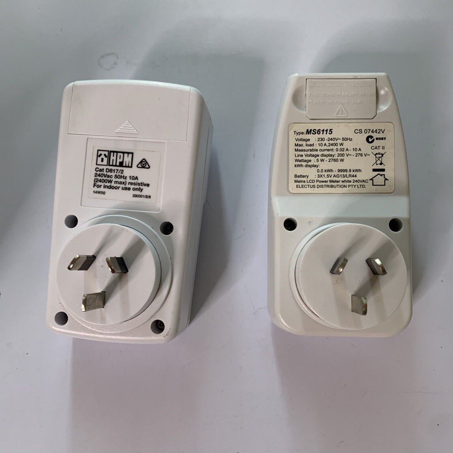 HPM Electricity LCD Timer D817/2 + Electus MS6115 LCD Power Meter