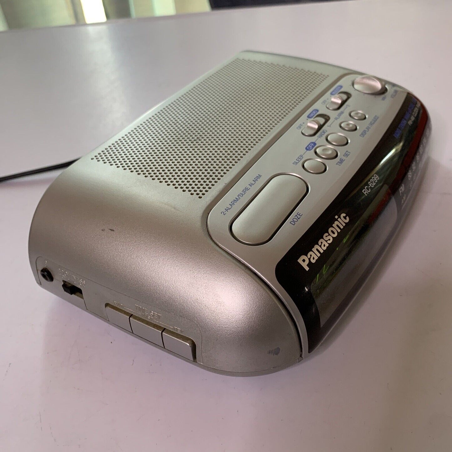 Panasonic Radio Snooze Alarm Clock RC-6299 Vintage Retro