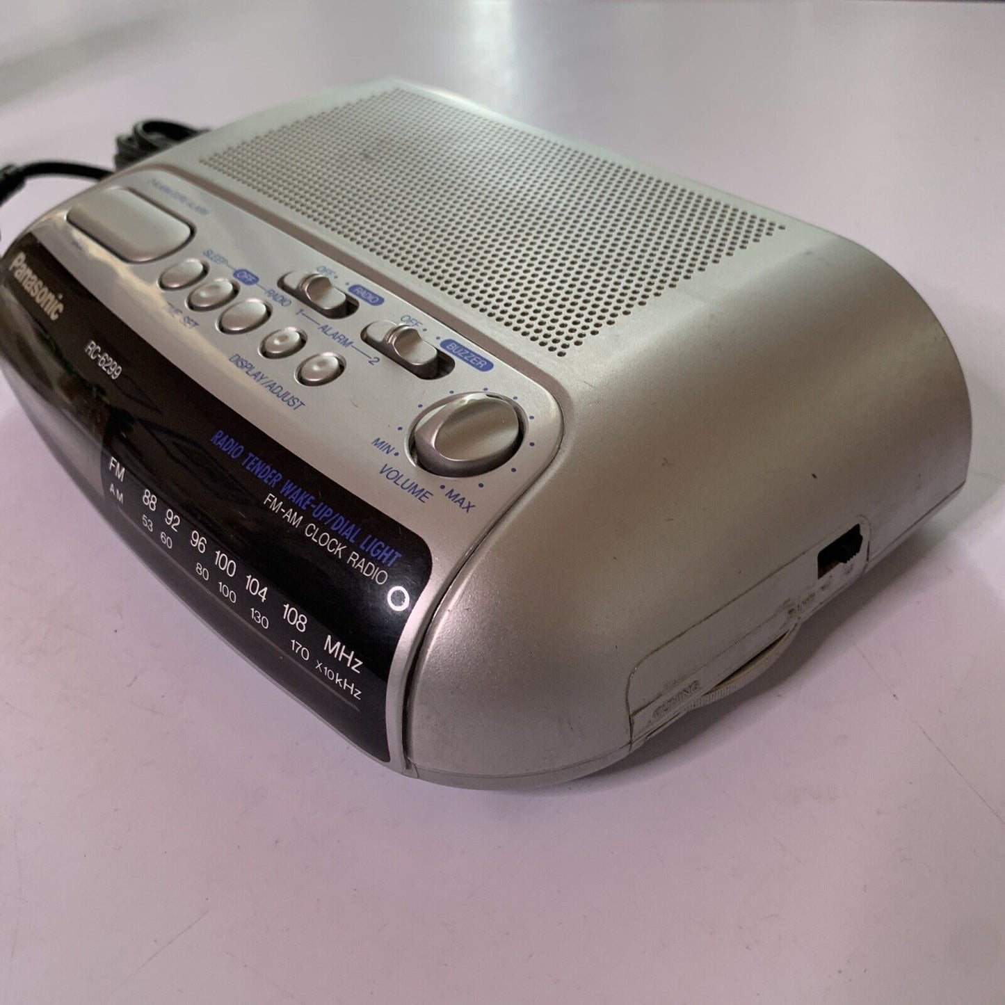 Panasonic Radio Snooze Alarm Clock RC-6299 Vintage Retro
