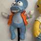 5x The Simpsons Figurines Homer Bart Itchy Radioactive Action Figure Plush Toy
