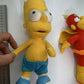5x The Simpsons Figurines Homer Bart Itchy Radioactive Action Figure Plush Toy