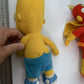 5x The Simpsons Figurines Homer Bart Itchy Radioactive Action Figure Plush Toy