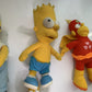 5x The Simpsons Figurines Homer Bart Itchy Radioactive Action Figure Plush Toy