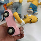 5x The Simpsons Figurines Homer Bart Itchy Radioactive Action Figure Plush Toy