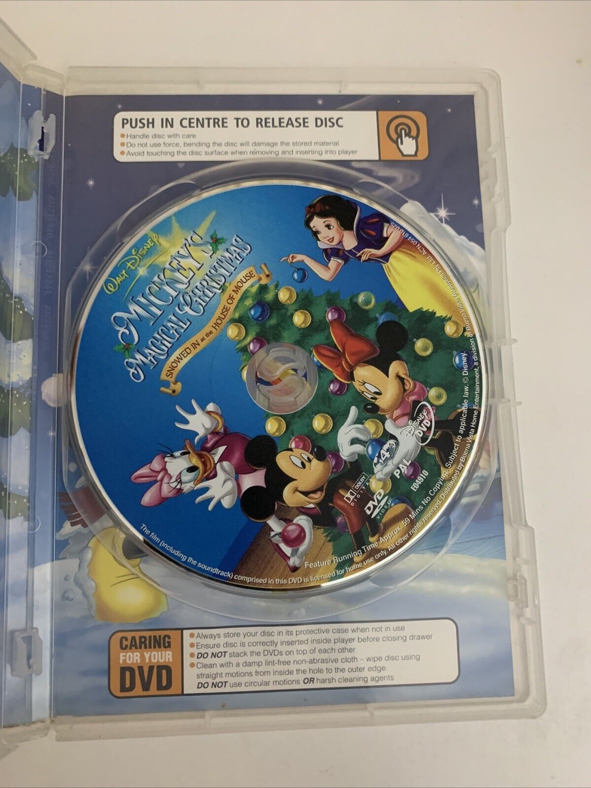 Mickey's Magical Christmas (DVD, 2001) Disney Animated Film Region 4