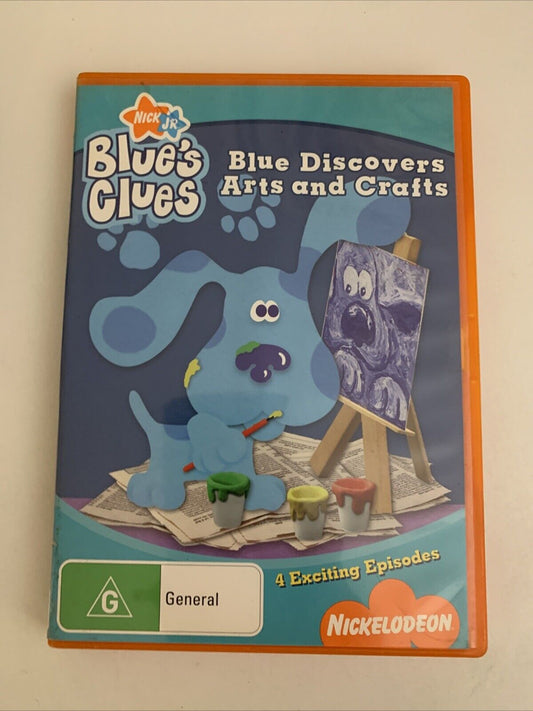 Blue's Clues : Blue Discovers Arts And Crafts (DVD, 2000) Animation Region 4