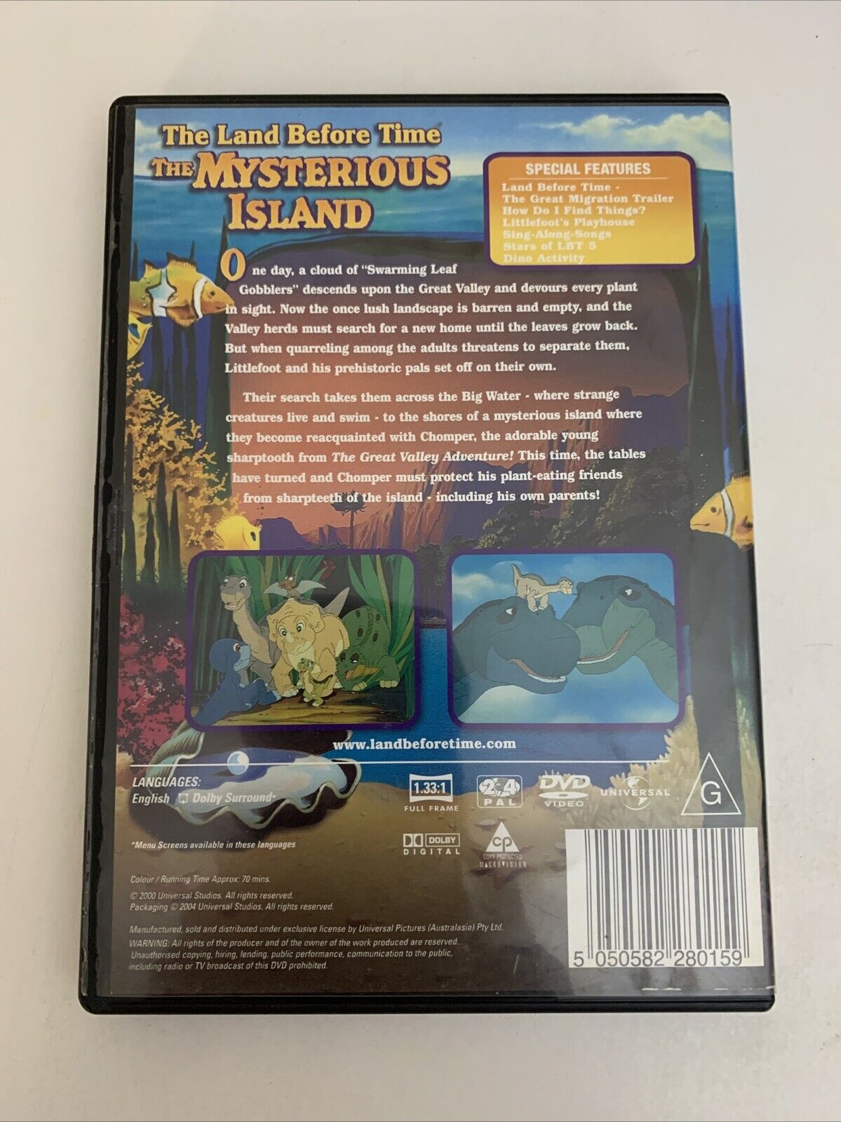The Land Before Time : The Mysterious Island (DVD, 1997) Animated Movie Region 4
