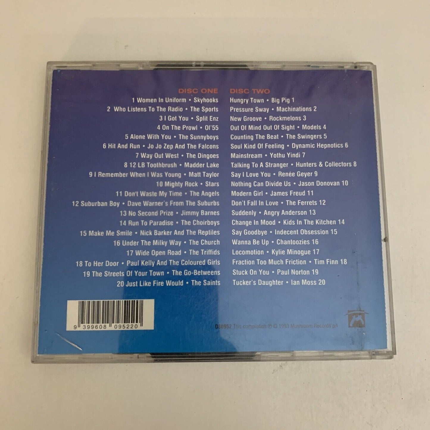 The Australian Revolution Top 40 Hits (CD, 1993, 2-Disc Set) Album Mushroom