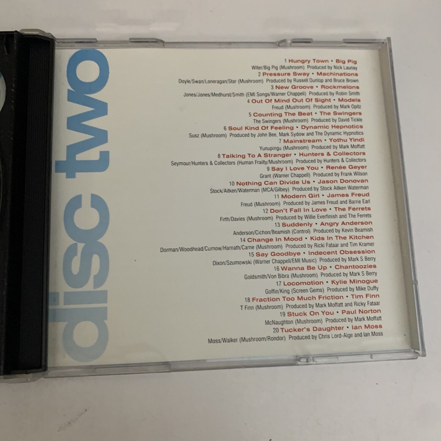 The Australian Revolution Top 40 Hits (CD, 1993, 2-Disc Set) Album Mushroom