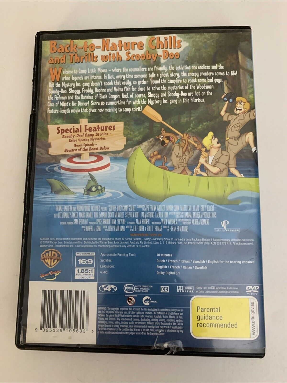 Scooby Doo Camp Scare Original Movie (DVD, 2010) Animation Region 4