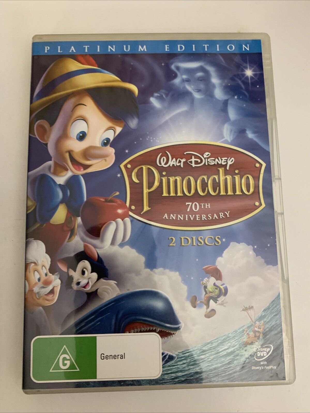 Pinocchio : Disney 70th Anniversary Platinum Edition (DVD, 1940) Animation