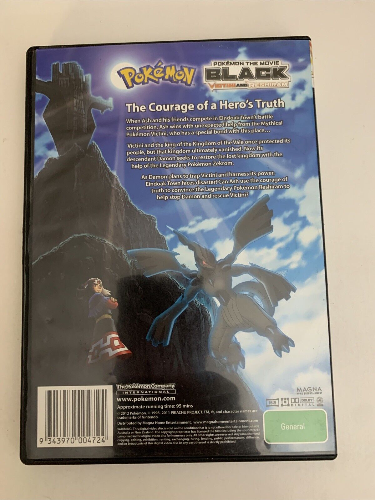 Pokemon The Movie Black Victini and Reshiram (DVD, 2011) Anime Region 4
