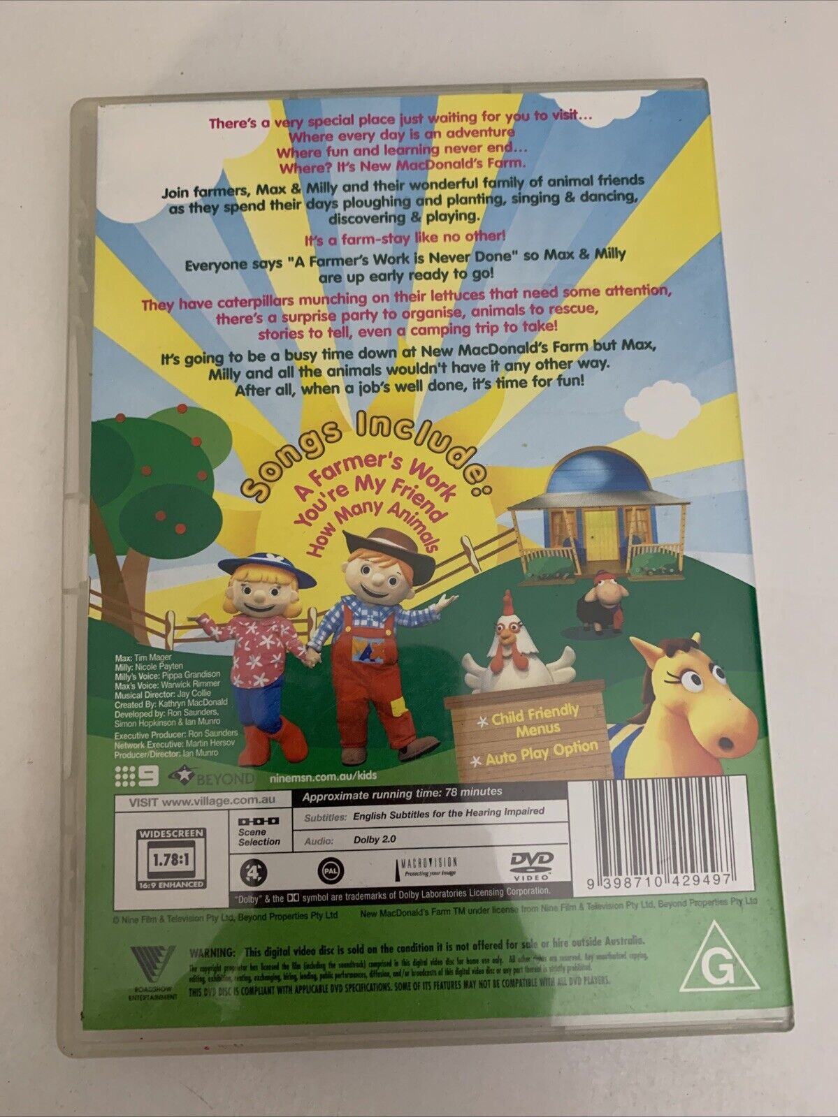 New Mcdonald's Farm : A Farmers Work Is Never Done (DVD, 2004) Region 4